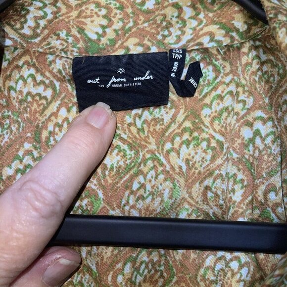 Out from Under X Urban Outfitters Starlight Crushed Velvet Kimono Robe Size XS/S - Picture 2 of 11